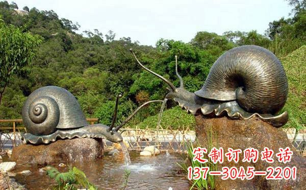甘肃铜雕喷水蜗牛