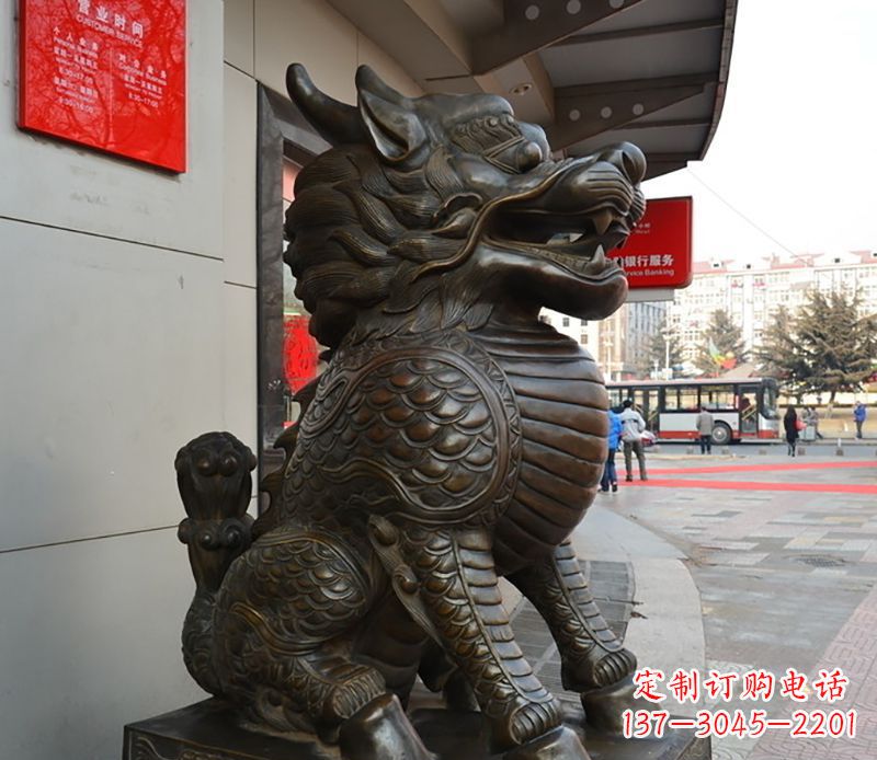 甘肃铜雕麒麟