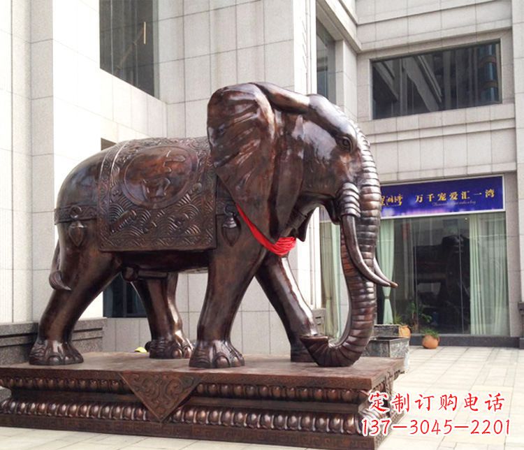 甘肃铜雕企业招财大象