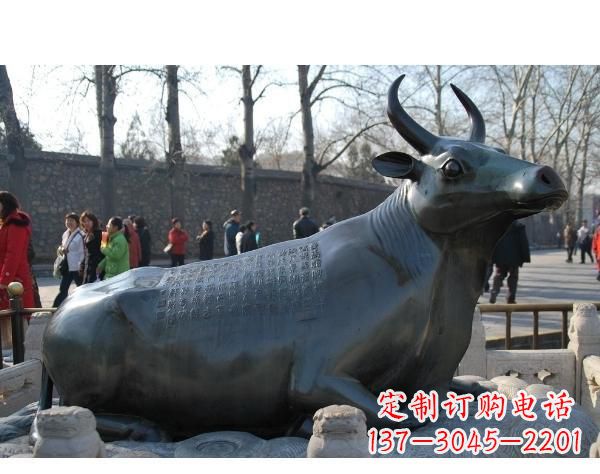 甘肃铜雕孺子牛