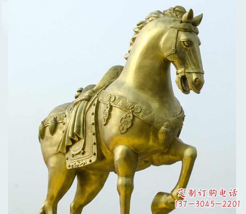 甘肃铜雕商场招财动物马雕塑