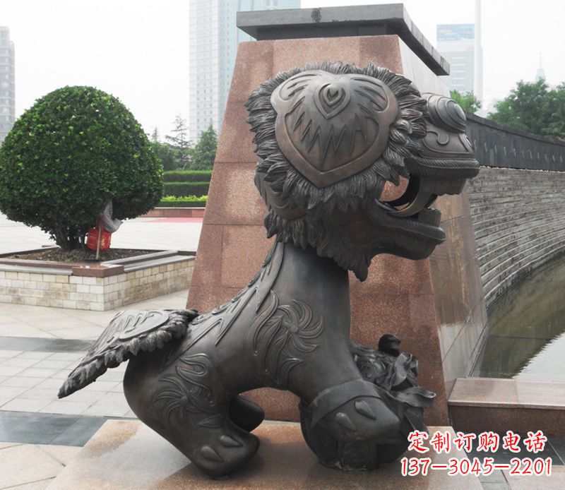 甘肃铜雕狮子