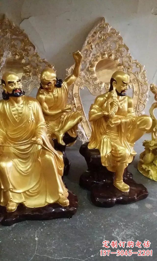 甘肃铜雕十八罗汉