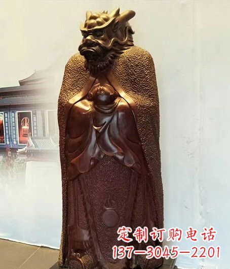 甘肃铜雕兽首人身十二生肖