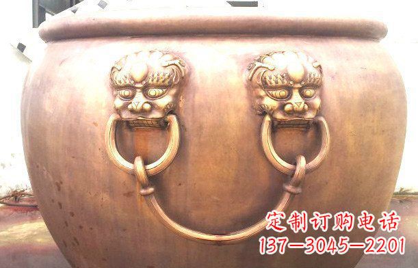 甘肃铜雕水缸寺庙景观雕塑_1