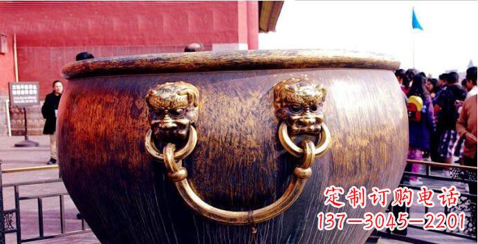 甘肃铜雕水缸寺庙景观雕塑