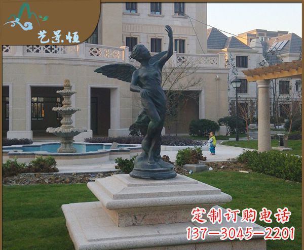 甘肃铜雕西方天使人物雕塑1