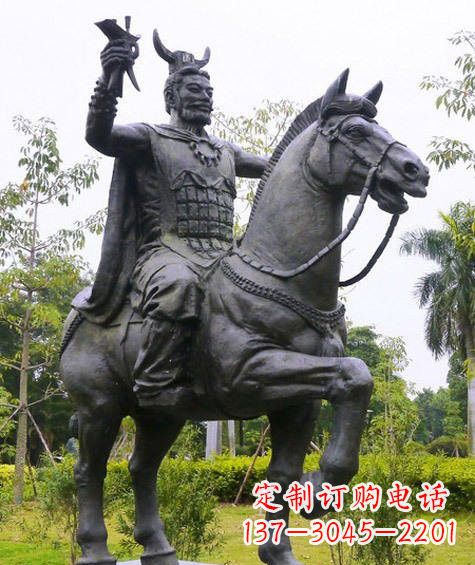 甘肃铜雕炎帝骑马