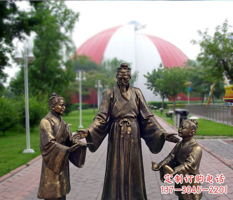 甘肃铜雕园林孔融让梨
