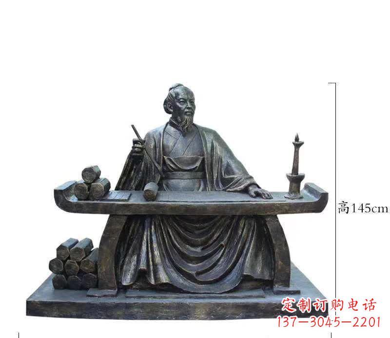甘肃铜雕张仲景人物