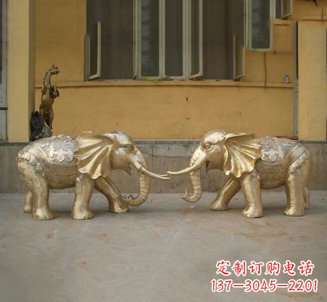 甘肃铜雕招财小象