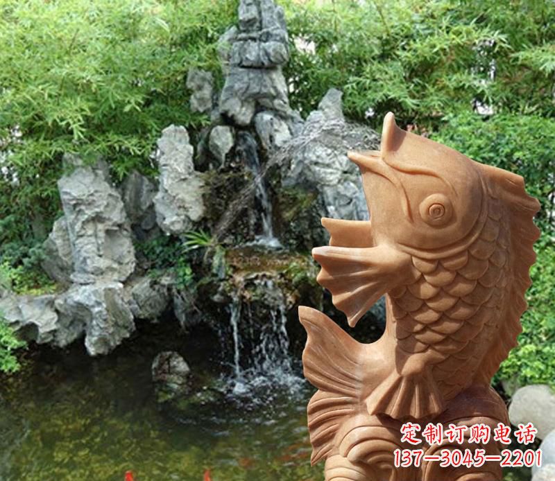 甘肃晚霞红鲤鱼喷泉