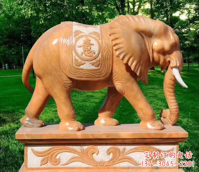 甘肃晚霞红园林如意大象