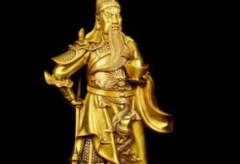 甘肃关公铜雕，传承古典传统