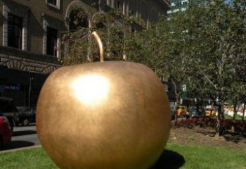 甘肃苹果城市景观铜雕
