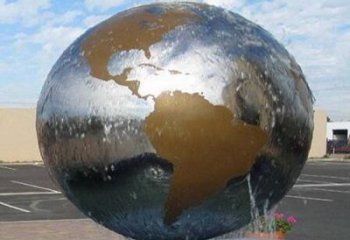 甘肃国际化地球喷泉雕塑