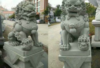 甘肃大理石狮子石雕——雕塑定制中的艺术精品