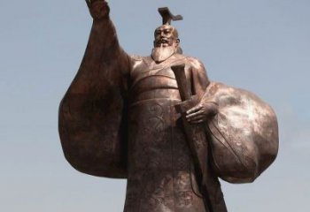 甘肃秦始皇铜雕精美塑像，让历史回溯至您身边