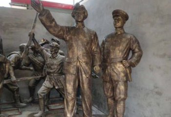 甘肃青年时期毛主席铜雕，纪念未来的英雄