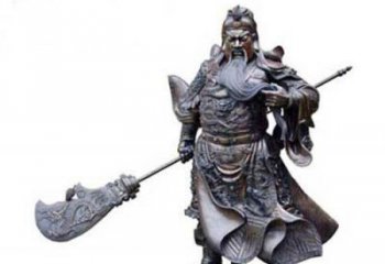 甘肃关羽青铜雕塑，传承历史的精神