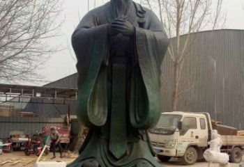 甘肃青铜孔子雕塑，传承中华优秀文化