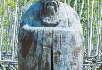 甘肃青铜孔子人像雕塑，真实还原历史智慧精神