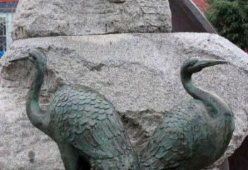 甘肃青铜仙鹤公园动物雕塑--令人叹为观止的完美艺术品