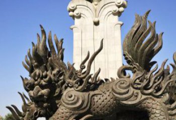 甘肃中领雕塑：神兽火麒麟铜雕定制