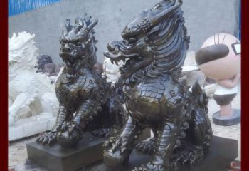 甘肃中领雕塑的麒麟铜雕是塑造精美的工艺结果。…