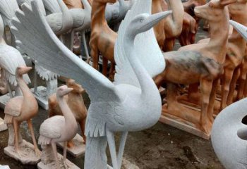 甘肃丹顶鹤雕塑，令您汲取自然之美