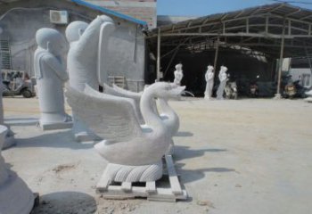 甘肃中领雕塑：独具特色的天鹅喷水雕塑