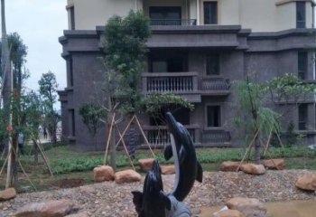 甘肃中领雕塑精美海豚雕塑