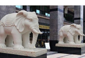 甘肃最佳选择——石雕酒店大象雕塑