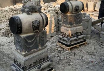 甘肃定制大象雕塑石雕门墩，传承中国古典文化