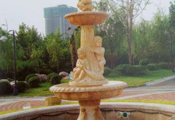 甘肃石雕喷泉龙头——美观优雅的水景定制