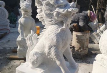 甘肃正宗古典麒麟神兽招财动物雕塑
