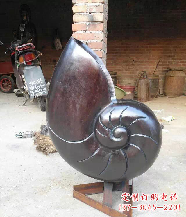 甘肃蜗牛公园景观动物铜雕