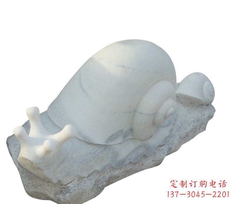 甘肃蜗牛石雕公园动物摆件