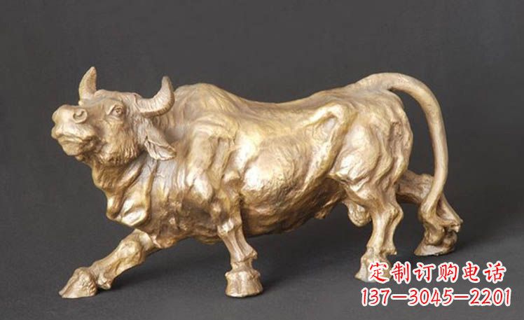甘肃西班牙斗牛-鎏金牛