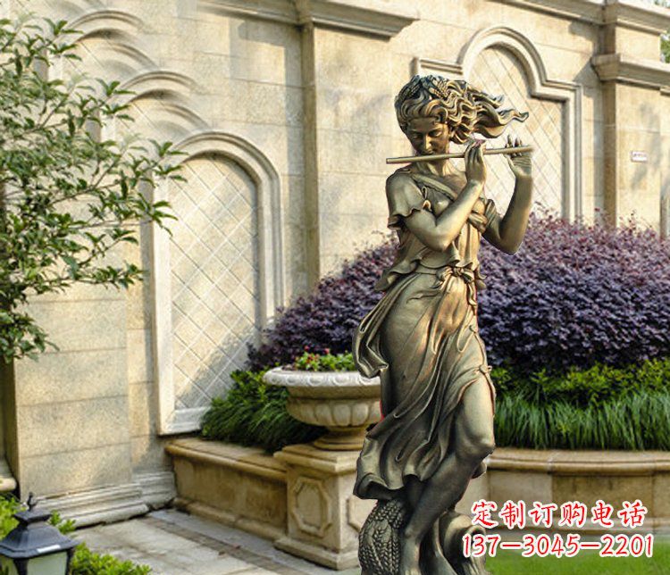 甘肃西方女人别墅景观铜雕塑