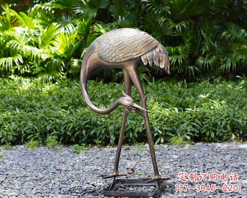 甘肃仙鹤雕塑喷泉