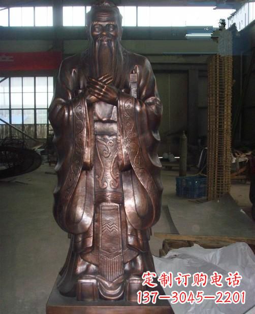 甘肃先师孔子雕塑