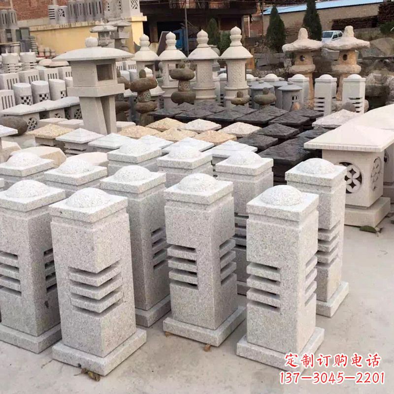 甘肃现代简约石雕灯笼