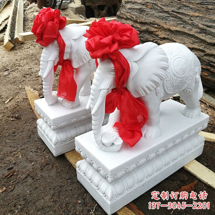 甘肃现代石雕大象