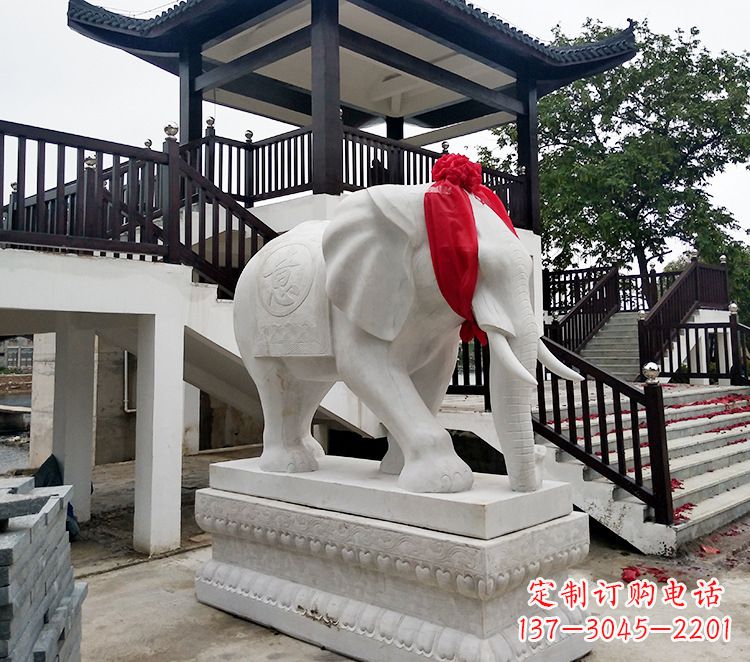 甘肃小孩大象石雕