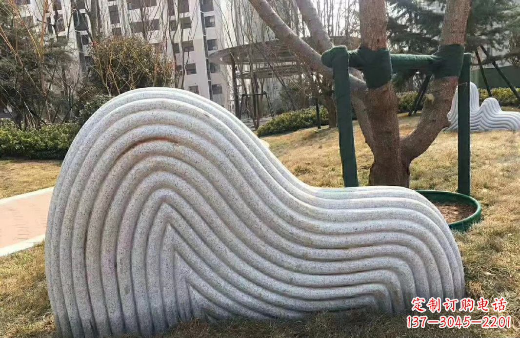 甘肃小区大理石纹理假山雕塑