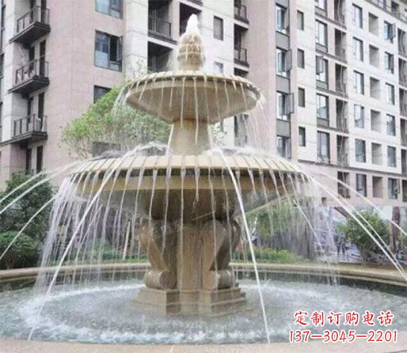 甘肃小区大型喷泉景观石雕
