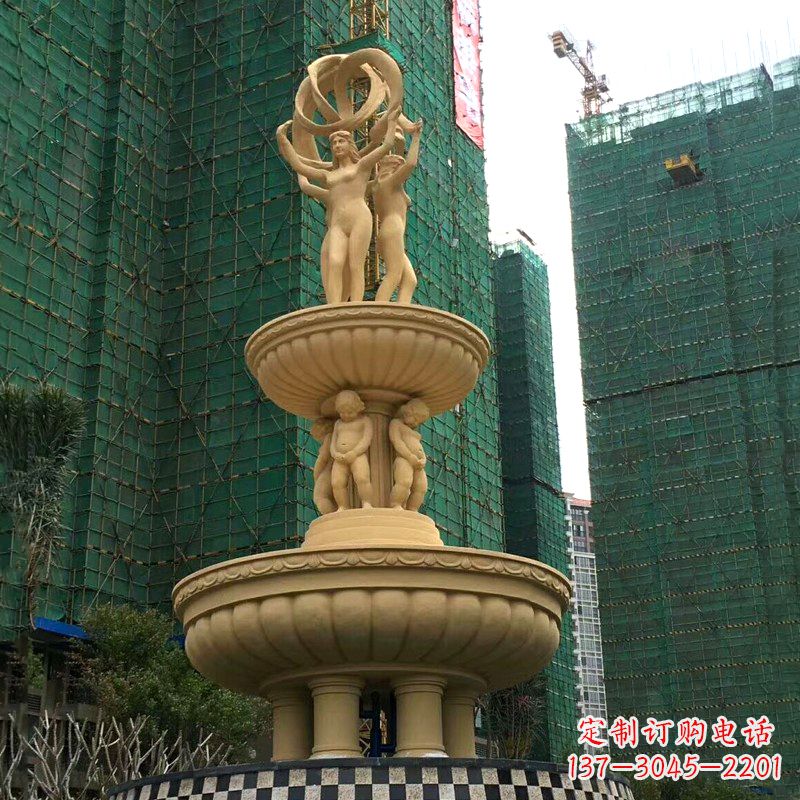 甘肃小区大型欧式人物景观喷泉
