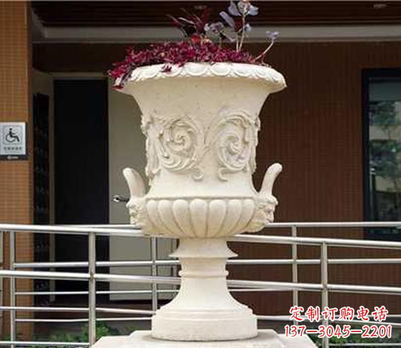 甘肃小区花盆景观石雕