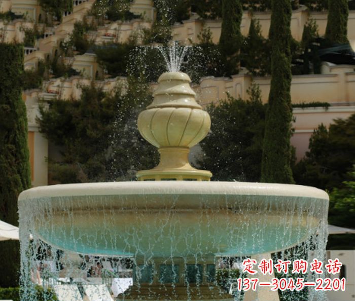 甘肃小区景观多层喷泉石雕_2
